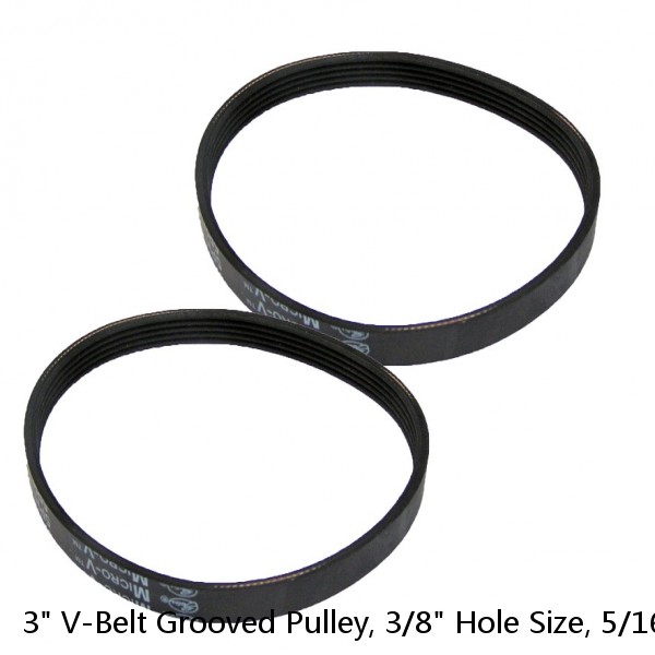 3" V-Belt Grooved Pulley, 3/8" Hole Size, 5/16" Top of V