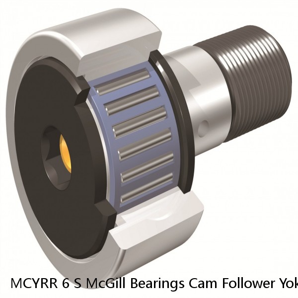 MCYRR 6 S McGill Bearings Cam Follower Yoke Rollers Crowned  Flat Yoke Rollers #1 small image