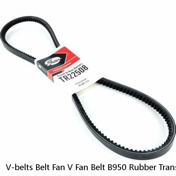 V-belts Belt Fan V Fan Belt B950 Rubber Transmission Wrapped V-Belts Classical V Belt Fan Drive Belt #1 small image