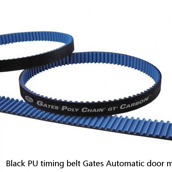 Black PU timing belt Gates Automatic door machine synchronous belt 12MM width #1 small image