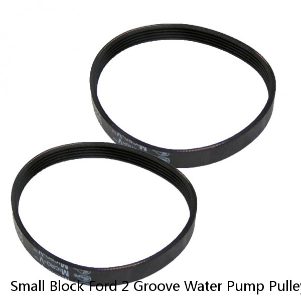 Small Block Ford 2 Groove Water Pump Pulley V-Belt Overdrive 289 302 351W SBFL #1 image